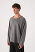 Unisex Oversized Raglan Sweatshirt - Raw Hem Detail