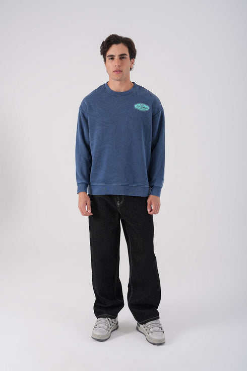 Unisex Washed Graphic Sweatshirt – "Reasonable" Back Print