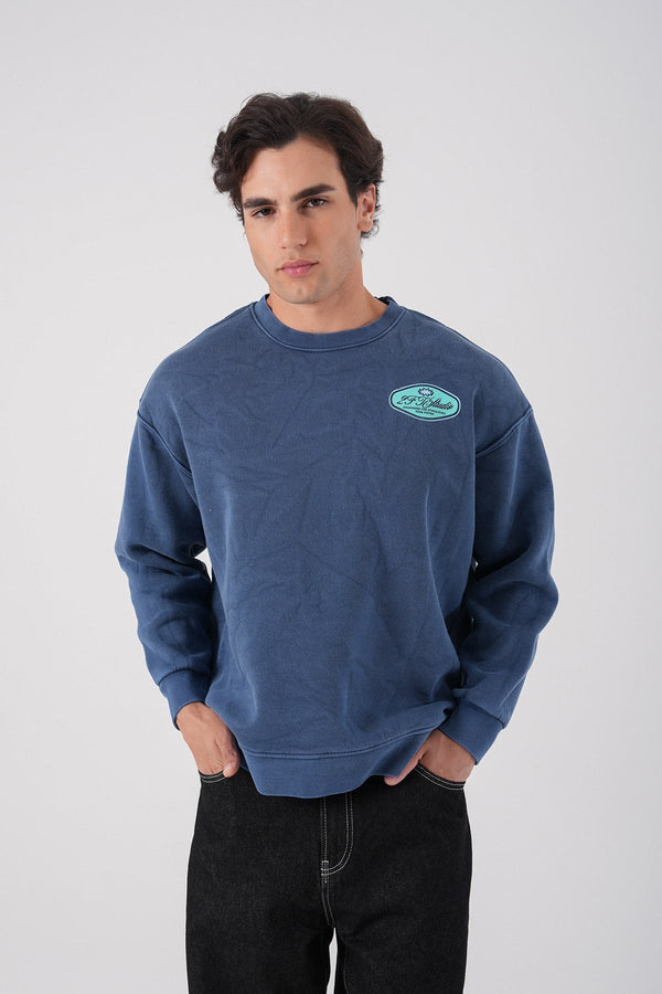 Unisex Washed Graphic Sweatshirt – "Reasonable" Back Print
