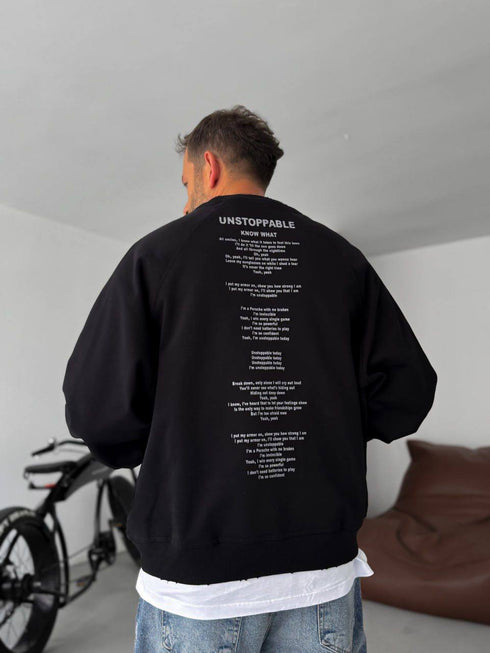Unstoppable Lyrics Sweatshirt