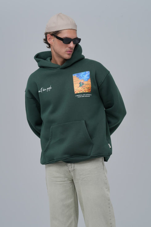 Van Gogh "Starry Night" Graphic Hoodie