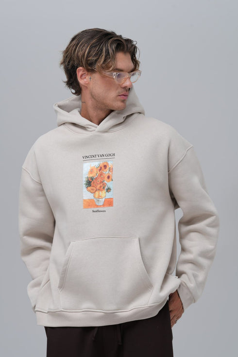 Van Gogh "Sunflowers" Graphic Hoodie