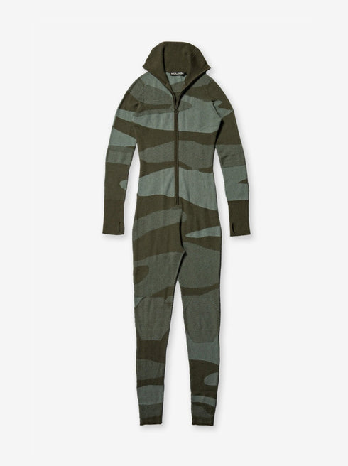 Merino Airwarm Bodysuit- Stone Green