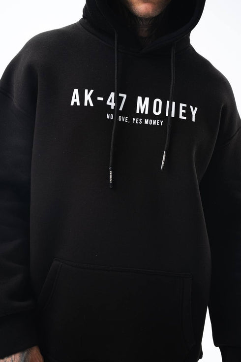 Oversize 'Money Power' Graphic Hoodie – Heavyweight Streetwear Sweatshirt
