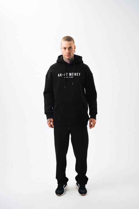 Oversize 'Money Power' Graphic Hoodie – Heavyweight Streetwear Sweatshirt