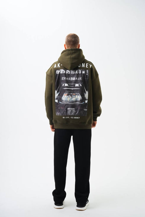 Oversize 'Money Power' Graphic Hoodie – Heavyweight Streetwear Sweatshirt