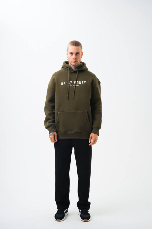 Oversize 'Money Power' Graphic Hoodie – Heavyweight Streetwear Sweatshirt
