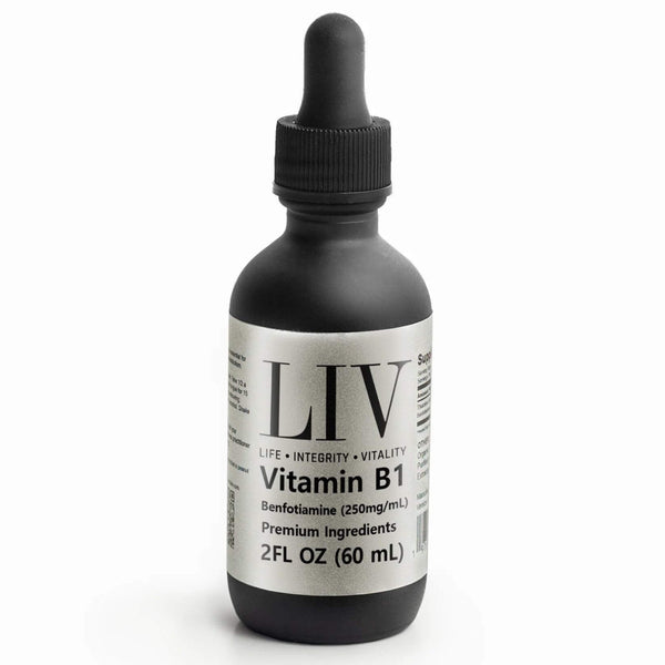 Vitamin B1 Thiamine Liquid Metabolic Booster (Benfotiamine 250mg, 60 servings)