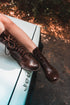 Brown Leather Victorian Ankle Boots