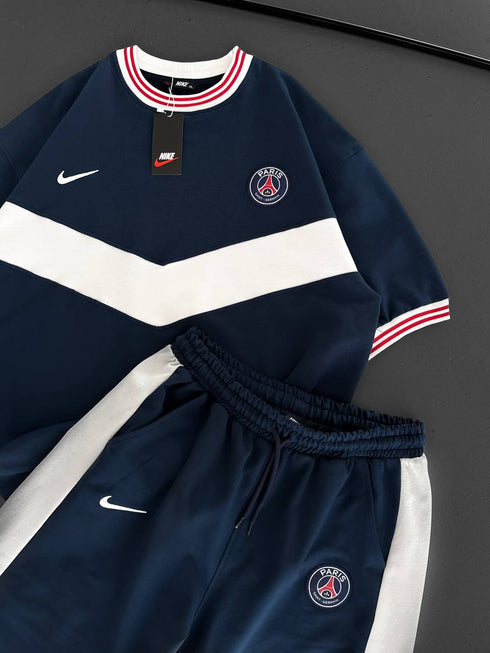 Chevron Victory Men's Polo & Shorts Set – Classic Football Style with Modern Edge