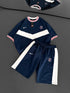 Chevron Victory Men's Polo & Shorts Set – Classic Football Style with Modern Edge