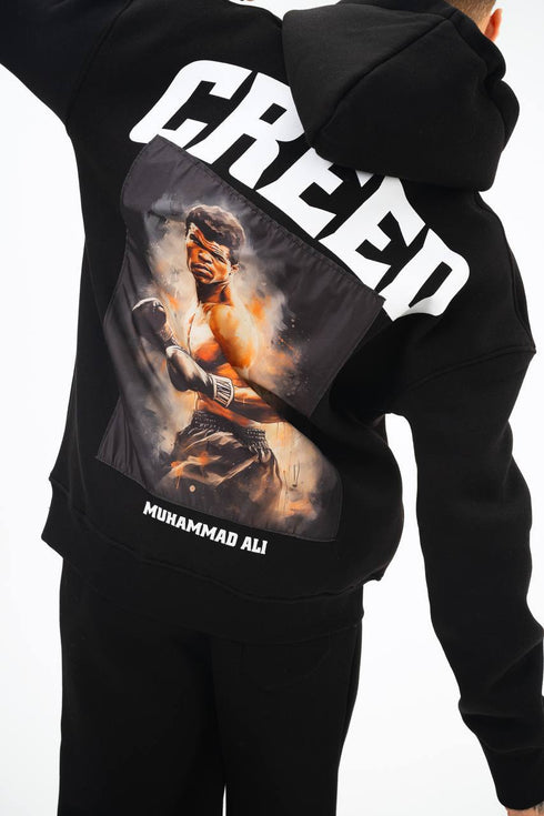 Oversize 'Creed' Muhammad Ali Graphic Hoodie - Boxing Inspired Streetwear Sweatshirt