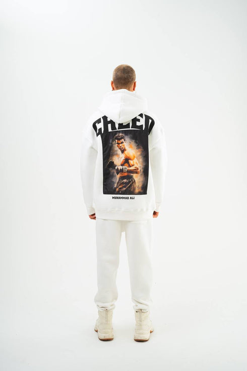 Oversize 'Creed' Muhammad Ali Graphic Hoodie - Boxing Inspired Streetwear Sweatshirt