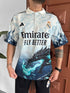 Dragon Fury Men's Graphic Polo & Shorts Set – Fire-Breathing Streetwear with Fantasy Edge