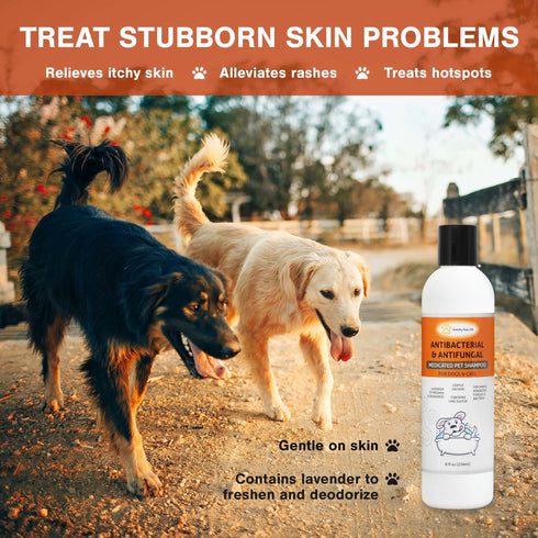 Lime Sulfur Pet Shampoo - Pet Care and Veterinary Solution for Itchy and Dry Skin - Safe for Dog; Cat; Puppy; Kitten; Horse