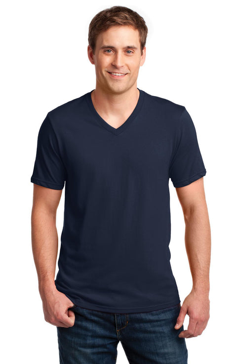 Anvil 100% Combed Ring Spun Cotton V-Neck T-Shirt 982
