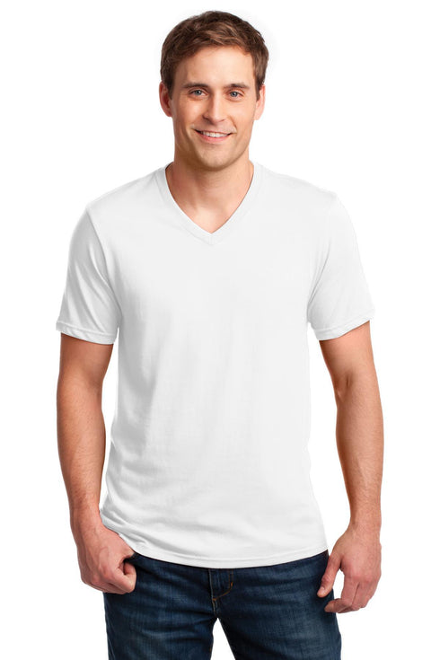 Anvil 100% Combed Ring Spun Cotton V-Neck T-Shirt 982