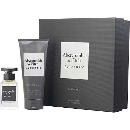 ABERCROMBIE & FITCH AUTHENTIC by Abercrombie & Fitch EDT SPRAY 1.7 OZ & HAIR BODY WASH 6.7 OZ