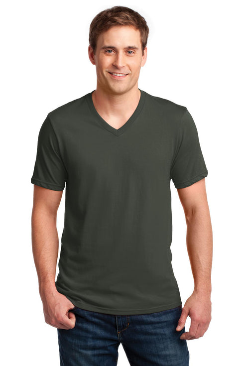 Anvil 100% Combed Ring Spun Cotton V-Neck T-Shirt 982