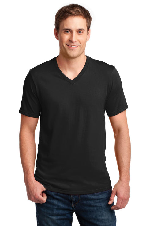 Anvil 100% Combed Ring Spun Cotton V-Neck T-Shirt 982
