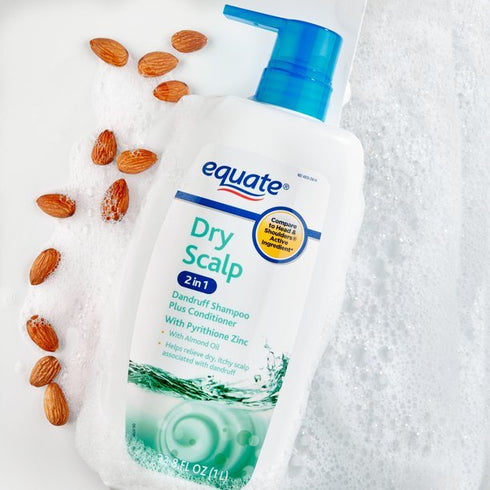 Equate Dry Scalp 2 in 1 Dandruff Relief Nourishing Shampoo Plus Conditioner; 33.8 fl oz