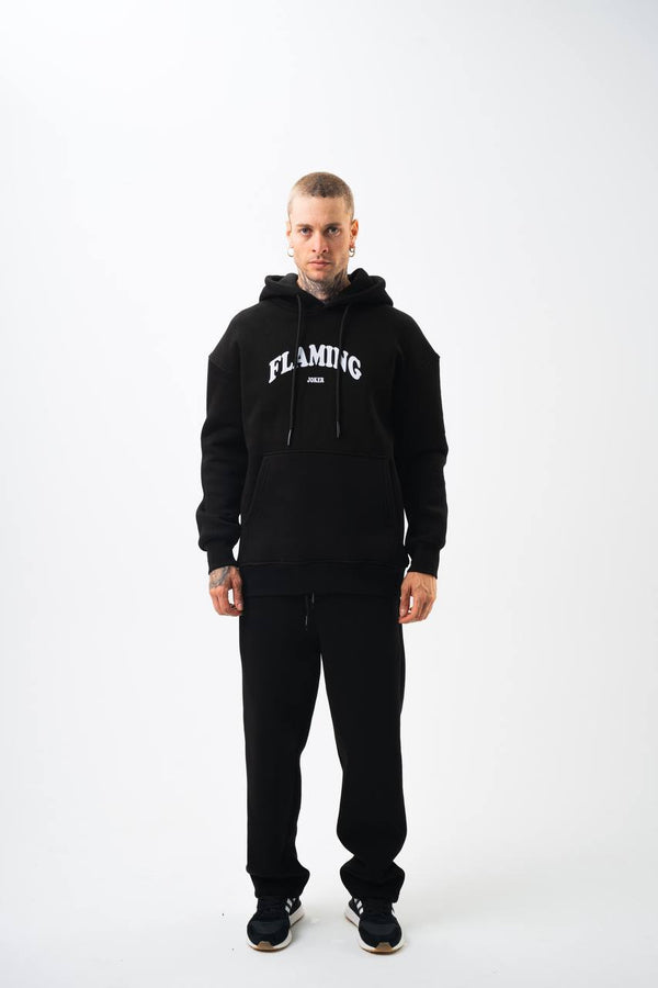 Flaming "Joker" Graphic Unisex Hoodie – Edgy Streetwear