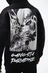 Oversize 'Gangsta Paradise' Graphic Hoodie - Heavyweight Streetwear Hooded Sweatshirt