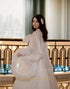 Luxury thick turkey feather fringe long bridal robe set with night gown