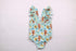 Blue highland ruffle swimsuit