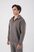 Unisex Oversize Half-Zip Sweatshirt & Baggy Sweatpants Set