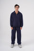Unisex Oversize Half-Zip Sweatshirt & Baggy Sweatpants Set