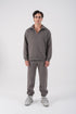 Unisex Oversize Half-Zip Sweatshirt & Baggy Sweatpants Set