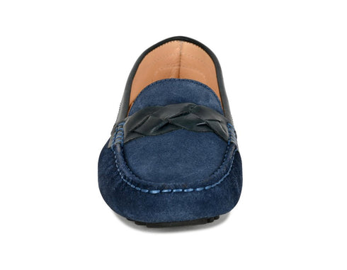 PIPER Leather Driving Loafer Navy