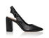 Daphne Leather Slingback Pump Black