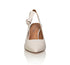 Daphne Leather Slingback Pump Off-White