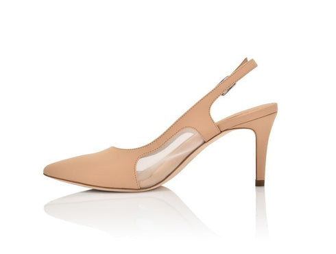 Dance New Nude Nappa/Clear Mesh