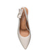 Daphne Leather Slingback Pump Off-White