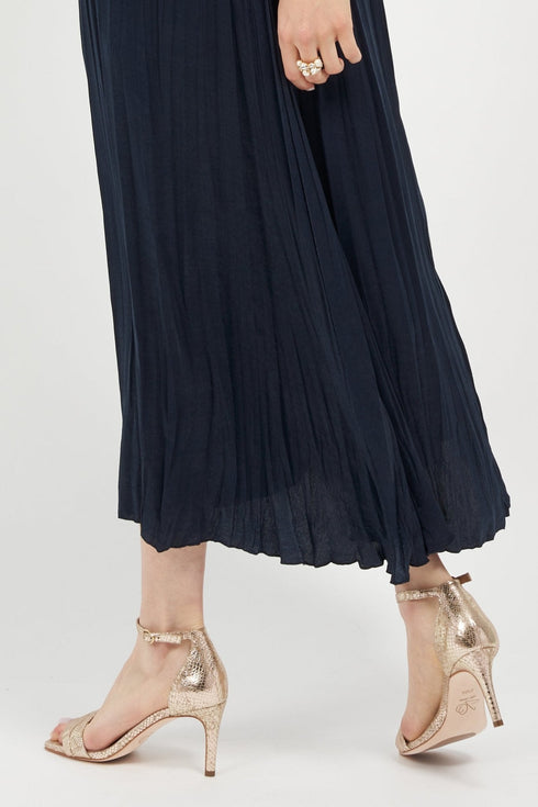 Simone Champagne Metallic Snake