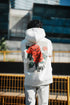 Oversize 'Red Roses' Graphic Hoodie - Dark Aesthetic Streetwear Sweatshirt