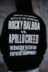 Oversize 'Rocky Balboa vs. Apollo Creed' Graphic Hoodie - Boxing Match Sweatshirt
