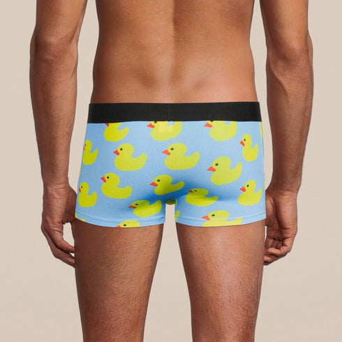 Men's Rubber Duckies Boxer Trunk Underwear with Pouch