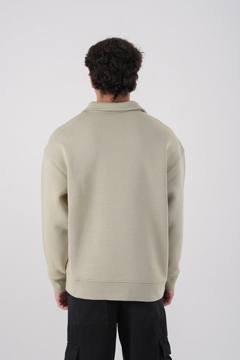 Unisex Oversize Waffle Knit Hoodie with Embossed Text