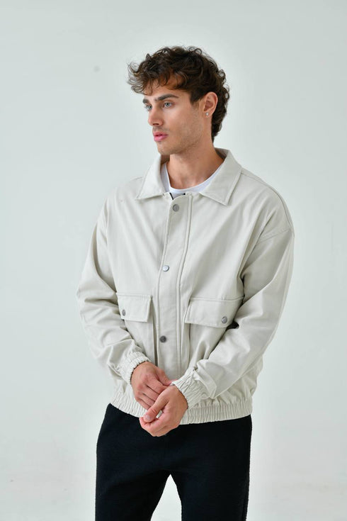 Oversize Washed Gabardine Coat - Unisex Long Trench Coat