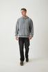 Unisex Washed Oversize Hoodie - Heavyweight Blank Sweatshirt - Gray