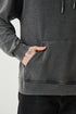 Unisex Washed Oversize Hoodie - Heavyweight Blank Sweatshirt - Gray