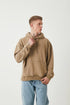 Unisex Washed Oversize Hoodie - Heavyweight Blank Sweatshirt - Gray