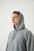 Unisex Washed Oversize Hoodie - Heavyweight Blank Sweatshirt - Gray