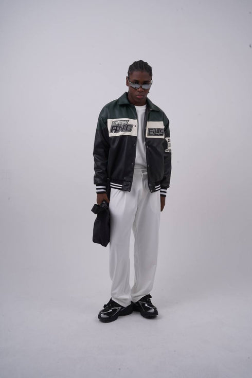 Unisex Washed Oversize Jacket - Heavyweight Gabardine Button-Up