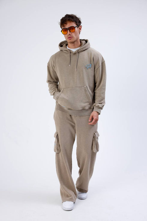 Unisex Washed Oversize Hoodie & Jogger Set - Heavyweight Tracksuit