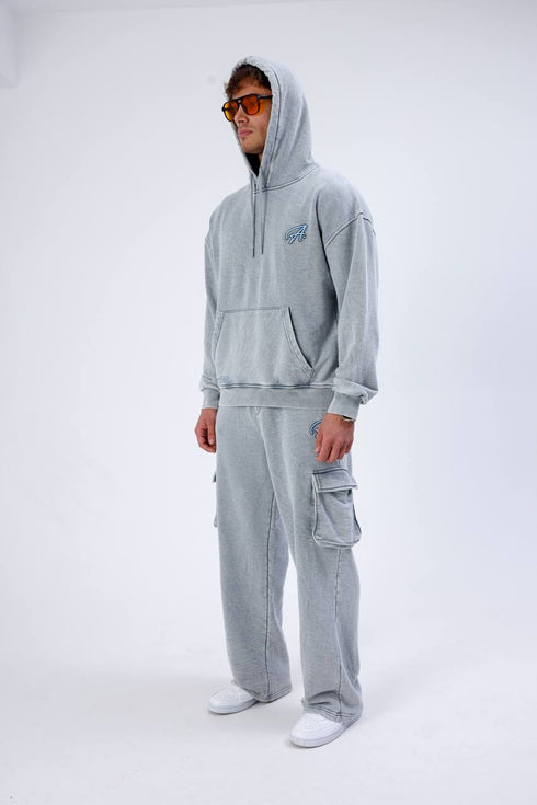 Unisex Washed Oversize Hoodie & Jogger Set - Heavyweight Tracksuit